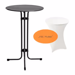 Cette table haute assure une atmosphère détendue et animée lors des fêtes, garden-parties et mariages. Six à huit personnes p ...