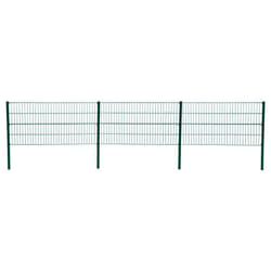 Clôture à double barreaux Clôture en treillis métallique 80 cm ral 6005