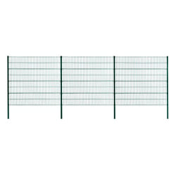 Estexo - Clôture à double barreaux Clôture en treillis métallique 160 cm ral 6005