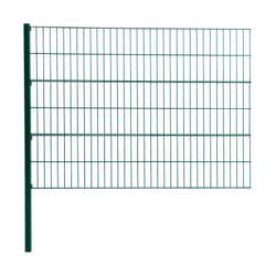 Panneau de clôture de jardin en acier galvanisé vert 120 cm