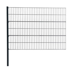 Estexo - Panneau de clôture de jardin en acier galvanisé anthracite 120 cm