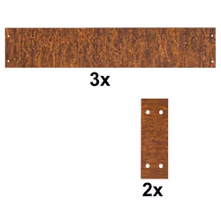 Notre bordure de pelouse en acier Corten flexible et résistant aux intempéries s' intègre harmonieusement à son environnement ...