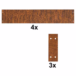 Notre bordure de pelouse en acier Corten, flexible et résistante aux intempéries, s' intègre harmonieusement à son environnem ...