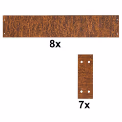 Notre bordure de pelouse en acier Corten, flexible et résistante aux intempéries, s' intègre harmonieusement à son environnem ...