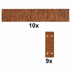 Notre bordure de pelouse en acier Corten, flexible et résistante aux intempéries, s' intègre harmonieusement à son environnem ...