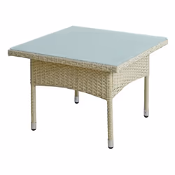 Ces tables d' appoint modernes en polyrattan sont parfaites comme table de salon ou table basse. Ils s' harmonisent parfaitem ...