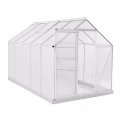 Notre serre de haute qualité et stable est composée de profilés en aluminium anodisé et de plaques multi-parois à chambres cr ...