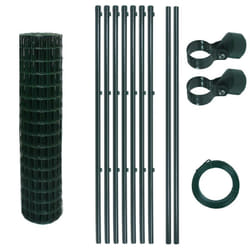Set complet de clôture en treillis soudé Clôture de jardin en treillis 1,2 x 10