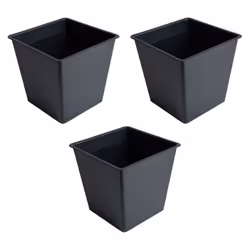 L&rsquo élément stable de nos pots de fleurs en polyrotin est en matière synthétique durable. Le pot intérieur carré repose s ...
