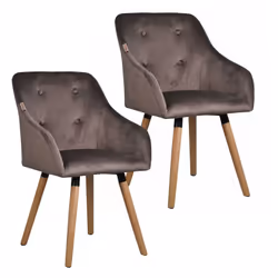 Nos chaises de salle à manger design Ilmar ont un aspect à la fois moderne et intemporel. Les accoudoirs se fondent dans le d ...