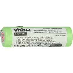 Batterie compatible avec Remington MS-5100, MS-5200, MS-5500, MS-5700, MS-5800 rasoir tondeuse électrique (2000mAh, 1,2V, NiMH) - Vhbw