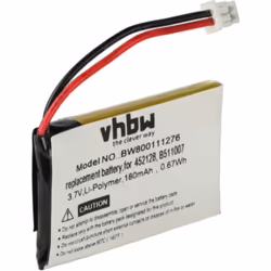 vhbw - the clever way - Batterie de rechange de haute qualité avec une grande autonomie et compatible avec votre casque audi  ...