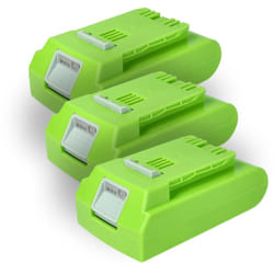 3x Batteries compatible avec Greenworks 2100007, 2100107, 20-Inch Cordless Pole Hedge Trimmer outil électrique (2000 mAh, Li-ion, 24 v) - Vhbw