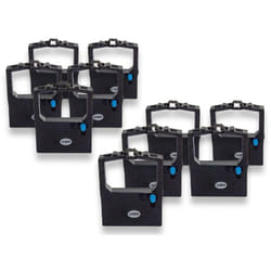 Vhbw - 10x Ruban encreur compatible avec oki Microline ML-182, ML-183, ML-192, ML-193, ML-280, ML-320 imprimante matricielle ou de reçus - noir