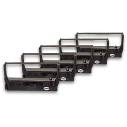 Vhbw - 5x Ruban encreur compatible avec Epson rp 252, rp 257, rp 255, rp 260 Serie, rp 260, rp 262 imprimante matricielle ou de reçus - noir