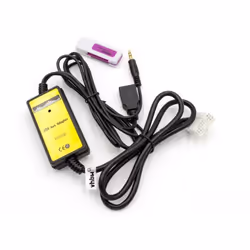 vhbw - the clever way Câble adaptateur AUX Line-In pour connecter votre lecteur MP3 ou smartphone à votre système audio d'aut ...