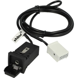 Vhbw - Câble adaptateur aux pour radio de voiture compatible avec Audi / Seat / Skoda / vw RCD500, RCD310, MFD2, RCD200, RCD300, RCD210