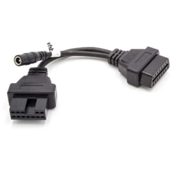 Vhbw - OBD2 - Câble adaptateur 12Pin à 16Pin pour Appareil de diagnostic obd pour les anciens modèles Mitsubishi / Hyundai - avec connecteur 12Pin.