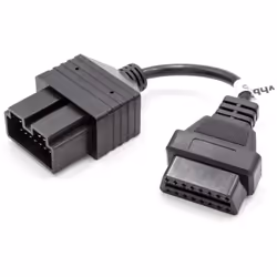 Câble adaptateur compatible pour votre voiture. Avec cet adaptateur, vous pouvez connecter l'appareil de diagnostic OBD à vot ...