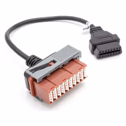 Câble adaptateur compatible pour votre voiture. Avec cet adaptateur, vous pouvez connecter l'appareil de diagnostic OBD à vot ...