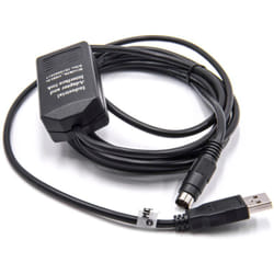 Vhbw - Câble usb de programmation compatible avec Allen Bradley MicroLogix 1000, 1200, 1400, 1100, 1500 radio + cd de pilotes, noir