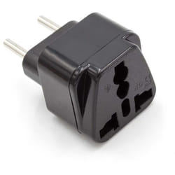 Vhbw - Adaptateur voyage pour prise (connecteur euro vers prise UK/USA/Chine-etc.) - noir, 250 v / 16 a