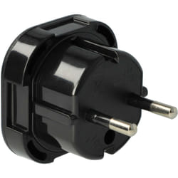Vhbw - Adaptateur voyage pour prise (connecteur euro vers prise uk) - noir, 250 v / 16 a