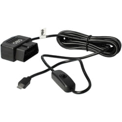 Vhbw - OBD2 Micro-Câble usb Câble de recharge pour Dashcam gps Navi Smartphone 3,5m