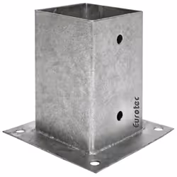 Description générale Le pied de poteau carré avec galvanisation à chaud offre une protection élevée contre la corrosion, assu ...