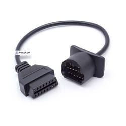 vhbw Adaptateur OBD1 17 Pin vers OBD2 compatible avec Ford, Mazda, Toyota automobiles - 30 cm