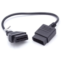 vhbw Adaptateur OBD1 14 Pin vers OBD2 compatible avec Alfa Romeo, Fiat, Lancia, Nissan automobiles - 30 cm