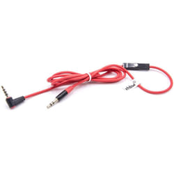 Vhbw - Câble audio aux compatible avec Beats by Dr. Dre Monster Beats Solo, Solo hd, Studio, Studio 2.0 casque - Avec prise jack 3,5 mm, microphone