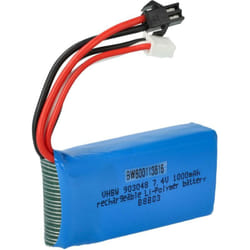 Vhbw - Batterie compatible avec udi Lark fpv U842-1, Falcon U842 drone (1000mAh, 7,4V, Li-ion)