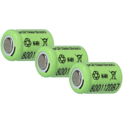 Vhbw - 3x Batteries remplacement pour 1/3AAA pour modéle rc (150mAh, 1,2V, NiMH)