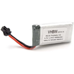 Vhbw - Batterie compatible avec Zoopa 300, AA0302, AA0300-A, 300 Movie Helicopter AA0300 modéle rc (1000mAh, 3,7V, Li-ion)