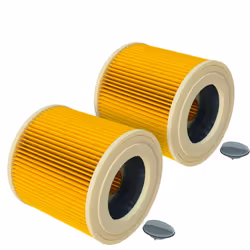 vhbw - the clever way Set de Cartouche Filtre pour votre aspirateur industriel, pour aspiration à sec ou humide - Finition su ...