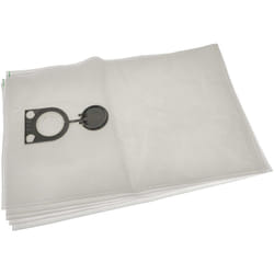 5x Sacs compatible avec Hitachi rnt 1225 aspirateur - microfibre non tissée, 66cm x 40cm blanc - Vhbw