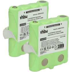 Vhbw - 2x Batterie compatible avec Oricom PMR1000 radio talkie-walkie (700mAh, 4,8V, NiMH) - Remplacement pour PX-175-675, PX-1754-919, PX-1755,