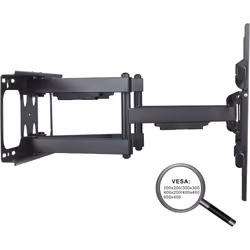 PureMounts PM-FM51-600 support pour téléviseur 65" Noir