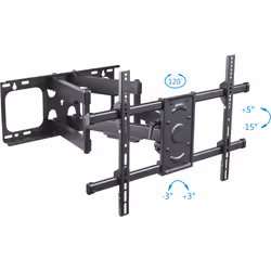 PureMounts PM-FM51-600 support pour téléviseur 65" Noir