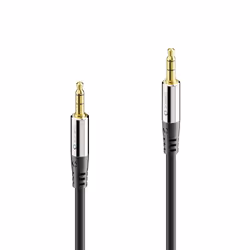 sonero S-AC500-100, 3,5mm, Mâle, 3,5mm, Mâle, 10 m, Noir