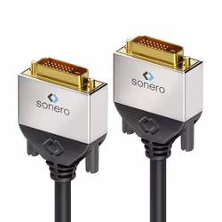 sonero S-DC500-100, 10 m, DVI-D, DVI-D, Mâle, Mâle, Noir