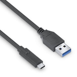 PureLink IS2601-010 câble USB 1 m USB 3.2 Gen 1 (3.1 Gen 1) USB C USB A Noir