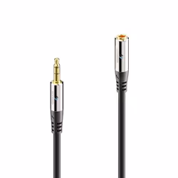 sonero S-AC550-030, 3,5mm, Mâle, 3,5mm, Femelle, 3 m, Noir