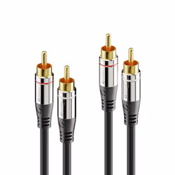 sonero S-AC700-150, 2 x RCA, Mâle, 2 x RCA, Mâle, 15 m, Noir