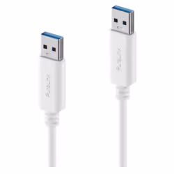 PureLink IS2400-005, 0,5 m, USB A, USB A, USB 3.2 Gen 1 (3.1 Gen 1), Blanc