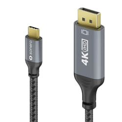 sonero SPC-V200-010 câble vidéo et adaptateur 1 m USB Type-C DisplayPort Noir, Gris