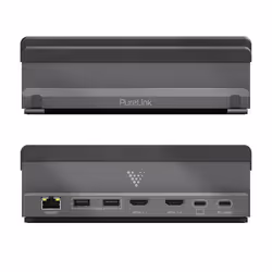PureLink VL-DS100 station d'accueil Avec fil USB 3.2 Gen 1 (3.1 Gen 1) Type-C Noir, Gris - Vue supplémentaire 4