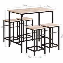 SoBuy OGT11-N ensemble de meuble de salle à manger et de cuisine - Vue supplémentaire 5