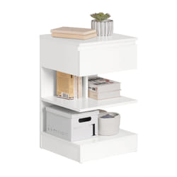 SoBuy FBT49-W Table de nuit et table de chevet